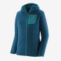 Patagonia Womens R1 Air Full-Zip Hoody, Farbe: lagom-blue