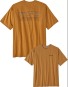 Patagonia Mens P6 Logo Responsibility T-Shirt, Farbe: golden-cara