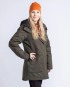 Pinewood Padded Winter Parka Damen, Farbe: grün