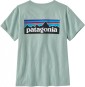 Patagonia Womens P6 Logo Responsibili TShirt, Farbe: wispy-green