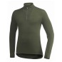 WoolPower Unterhemd Polo Unisex langarm, Farbe: olive